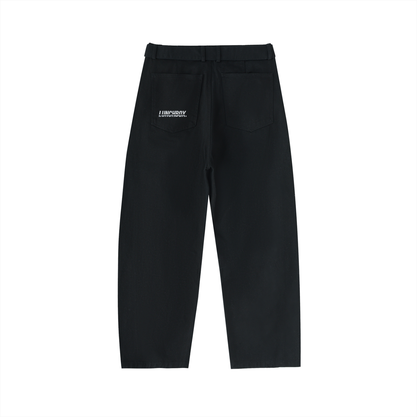 Belted Barrel-leg Chino Pants