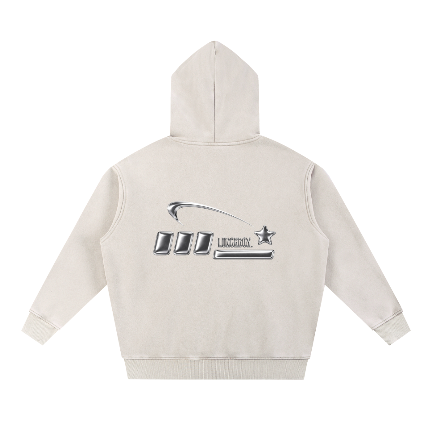 Lunchbox. Snow Wash Fleece Oversize Hoodie